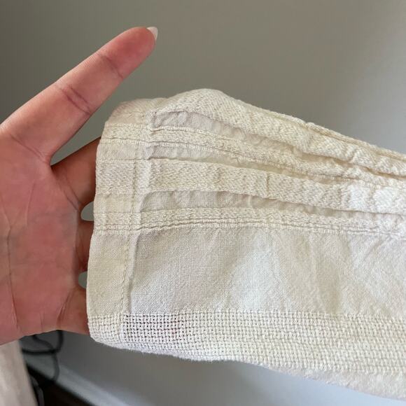 Xirena Tessa Ivory Textured Gauze Cotton V Neck Dress Wmns XS boho minimalist - Picture 4 of 11